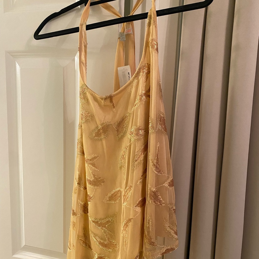 Gold tank top